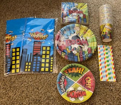 Superhero Party Tableware For 24