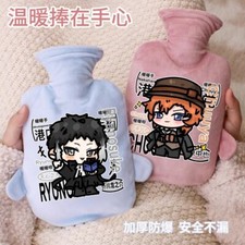Hot Water Bottle Bungo Stray Dogs Hand Warmer Portable Plush Hot-water Bag Anime