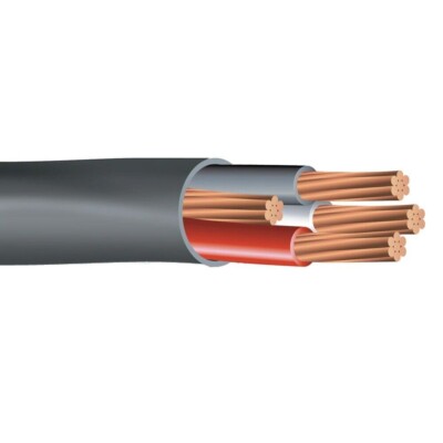 PER FOOT 8/3 With Ground NM-B Non-Metallic Sheathed Cable Black 600V