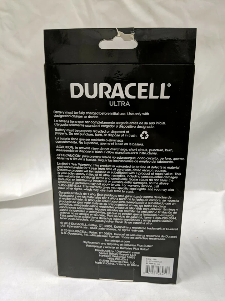 Batería para portátil Duracell Toshiba Satellite C850 Pabas260 Foto 2 de 3