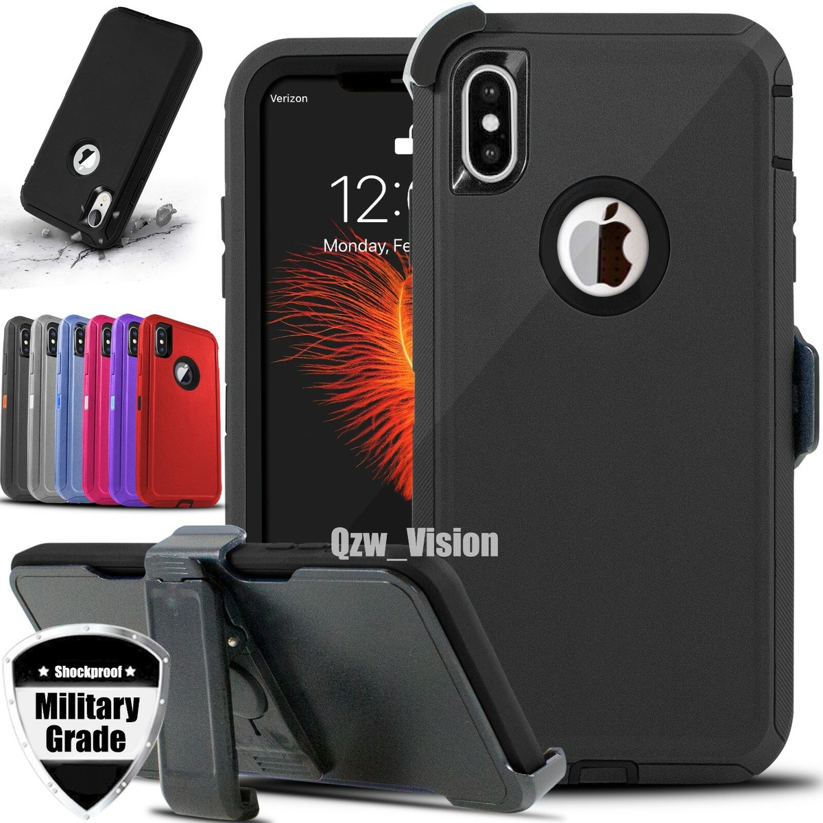 For Apple iPhone X XR XS Max Shockproof Hard Rugged Case Cover