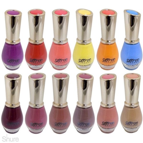 Nail Polish Saffron 95 Different Colours Saffron Nail Varnish Beauty Top Base - Picture 3 of 107
