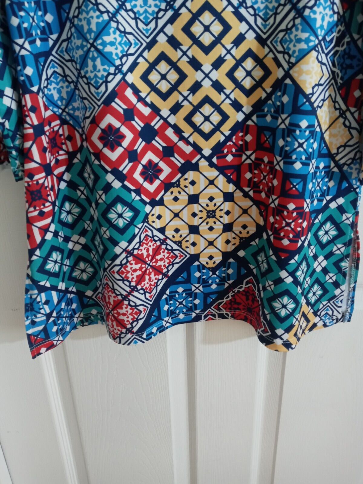 SLINKY BRAND Multicolor Pullover Tunic Blouse Shi… - image 3