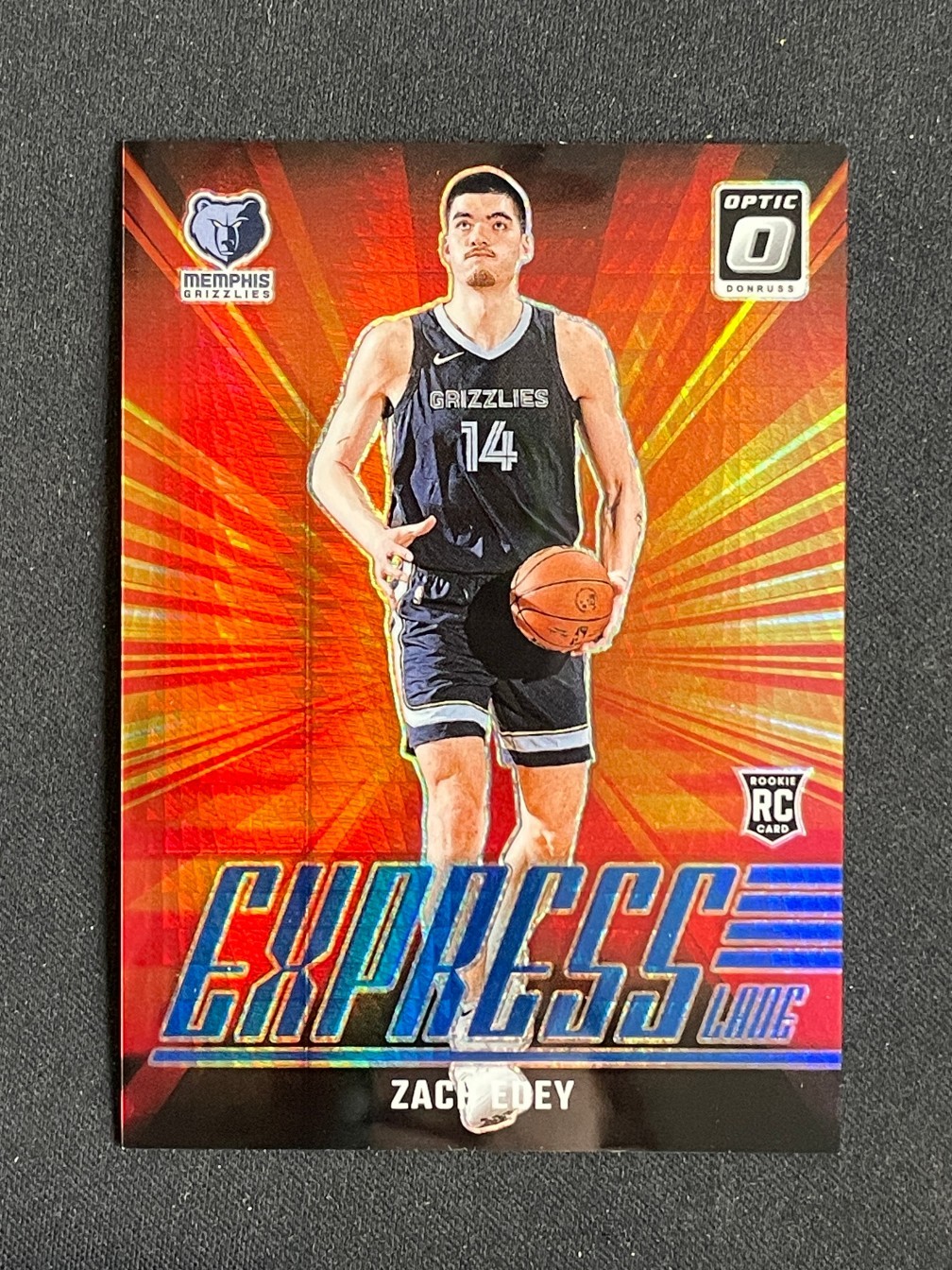Zach Edey 2024-25 Panini Donruss Optic RC Express Lane Blue /175 #10