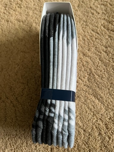K-Swiss Calze Uomo No Show Liner Tab Silicone Taglia 10-13 Bianco Grigio Nero 8 Paia - Foto 3 di 5