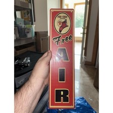 Texaco Free Air Distressed Reproduction Motor Oil Metal  Sign 6×18