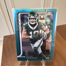 ALLEN LAZARD 2025 TOPPS CHROME FOOTBALL TEAL REFRACTOR JETS /299 Q6560