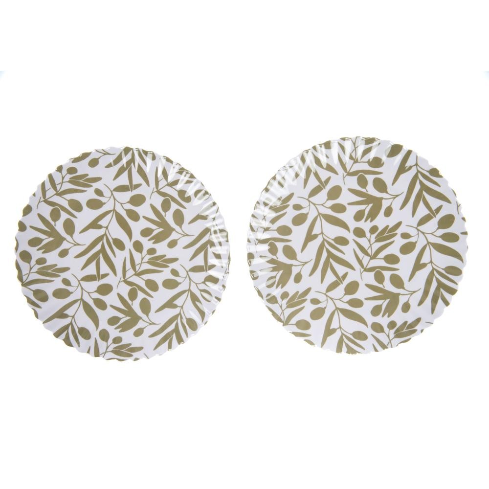 Lot de 2 assiettes mélamine Olivia 27 cm27 cm Amadeus 27x27 cm