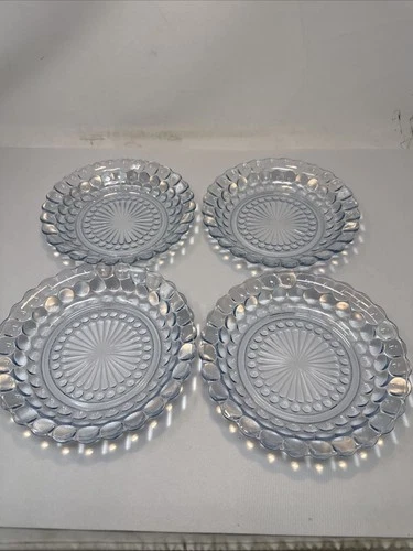 Anchor Hocking Blue Bubble 7 3/4" Soup Bowls - Set of 4