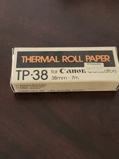 Vintage Thermal Roll Paper for Canon TP-38 Calculator (New) 