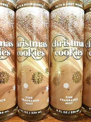 BATH AND BODY WORKS CHRISTMAS COOKIES FINE FRAGRANCE MIST LOT 5