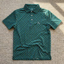 Hot Trend Polo Rhoback Four Leaf Men's Performance  Clover Print Design