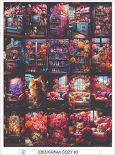 KAWAII COZY 3 - COMPLETE SHEET OF 20 STICKERS
