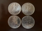 4 - 1991 Silver Eagles 4 Troy Oz of US .999 Fine Silver