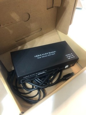 Brand New HDMI KVM Switch 2 x 3 3-Channel Monitor 8K60Hz with 4 USB3.0 Ports