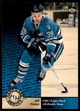 1995-96 Collector's Choice Jeff Friesen San Jose Sharks #372 Hardware Heroes