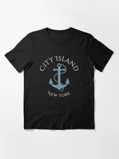 City Island Bronx New York Anchor Size S to 5XL Made in the USA T-Shirt