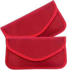 2PCS Faraday Signal Blocking Bag, Key Fob Protector, RFID Faraday Pouch Cage Box