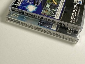 Sega Saturn Thunder Force Gold Pack 1 2 Set with Obi Shooter NTSC-J Japan