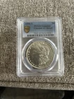 1890 S Morgan Silver Dollar.  PCGS Cleaned AU Details.  Gold Label