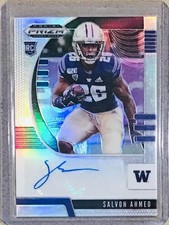 2020 Panini Prizm Draft Picks Salvon Ahmed Prizms Silver Auto #151 RC Washington