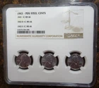 1943 PDS Steel Cent Set NGC MS 66