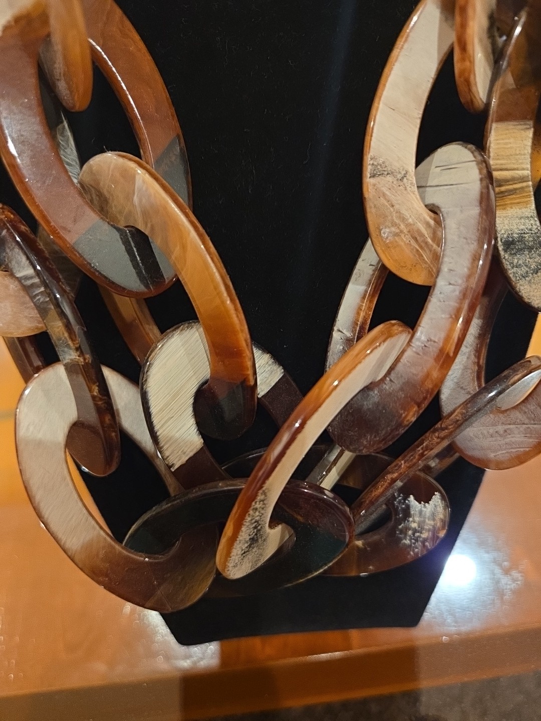 💖 Brown Statement Piece Large Two Strand Costume… - image 3