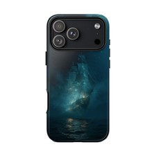 For iPhone / Galaxy / Pixel   Ghost Pirate Ship Floating Ocean Phone Case