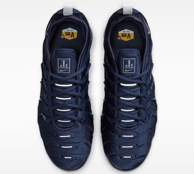 美品 希少 NIKE AIR VAPORMAX PLUS ネイビー 27cm Nike Air VaporMax Plus Midnight Navy White Metallic Silver Men's
