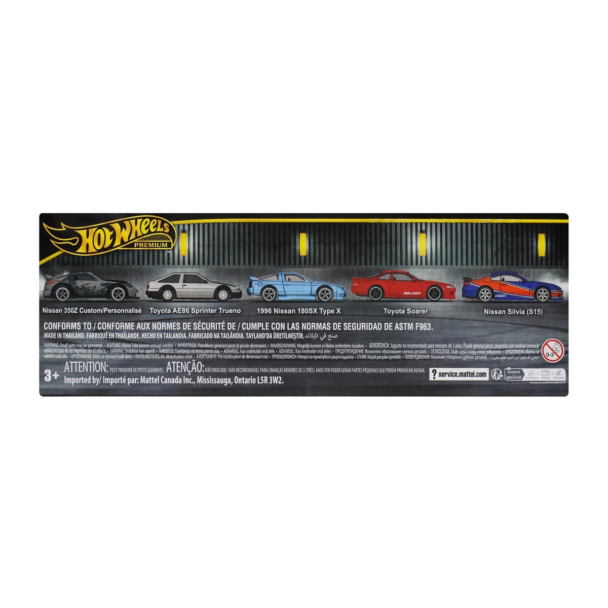 Hot Wheels Premium Fast & Furious Tokyo Drift Vehicle Toy, Set Of