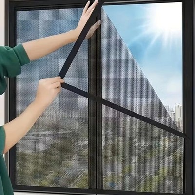 Self-Adhesive Window Mosquito Net Anti Fly Insect Mesh Curtain Cut Screen