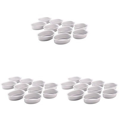 30 Stck. Oval Eierform Aluminiumlegierung Metall Käseform Kuchenform Brot9715