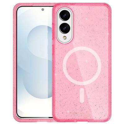 imoshion Sparkle Back Cover mit MagSafe für das Samsung Galaxy S25 Edge - Rosa