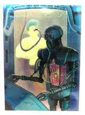 VINTAGE STAR WARS FINEST #84 2-1B DROIDS TOPPS 1996 CHROMIUM COLLECTOR CARD