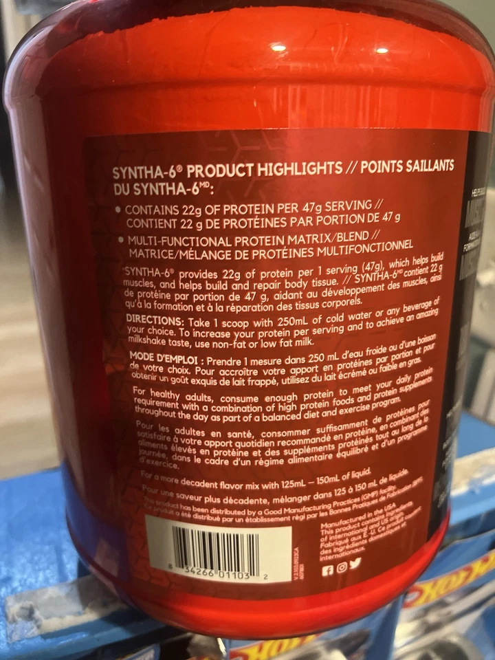 Synths-6 Proteína en Polvo Sabor Helado Vainilla Nuevo Sellado Foto 4 de 4