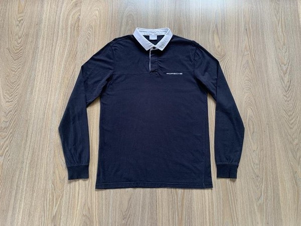 Men Porsche Design Polo Navy Cotton 38 / M / 46
