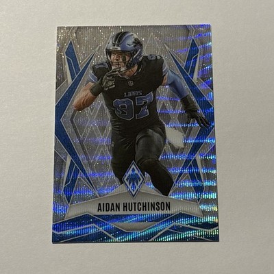 Aidan Hutchinson 2025 Panini Phoenix Silver Wave Refractor Parallel /199