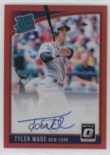 2018 Donruss Optic Rated Rookie Signatures Red Prizm 9/50 Tyler Wade Auto 2a8