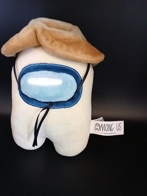 Among Us Plushie Light Yellow With Tan Hat Series 4