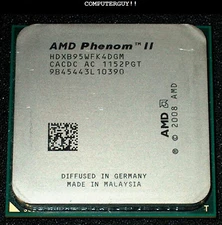 AMD Phenom II X 4  3.0 GHz B95 Quad-Core Processor, HDXB95WFK4DGM, AM2+/ AM3, US