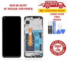 OEM FOR REALME 6 6.5'' RMX2001 LCD DISPLAY TOUCH SCREEN DIGITIZER WITH FRAME