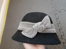 Scala Collezione 100 Wool Sz Small Hat Black S89