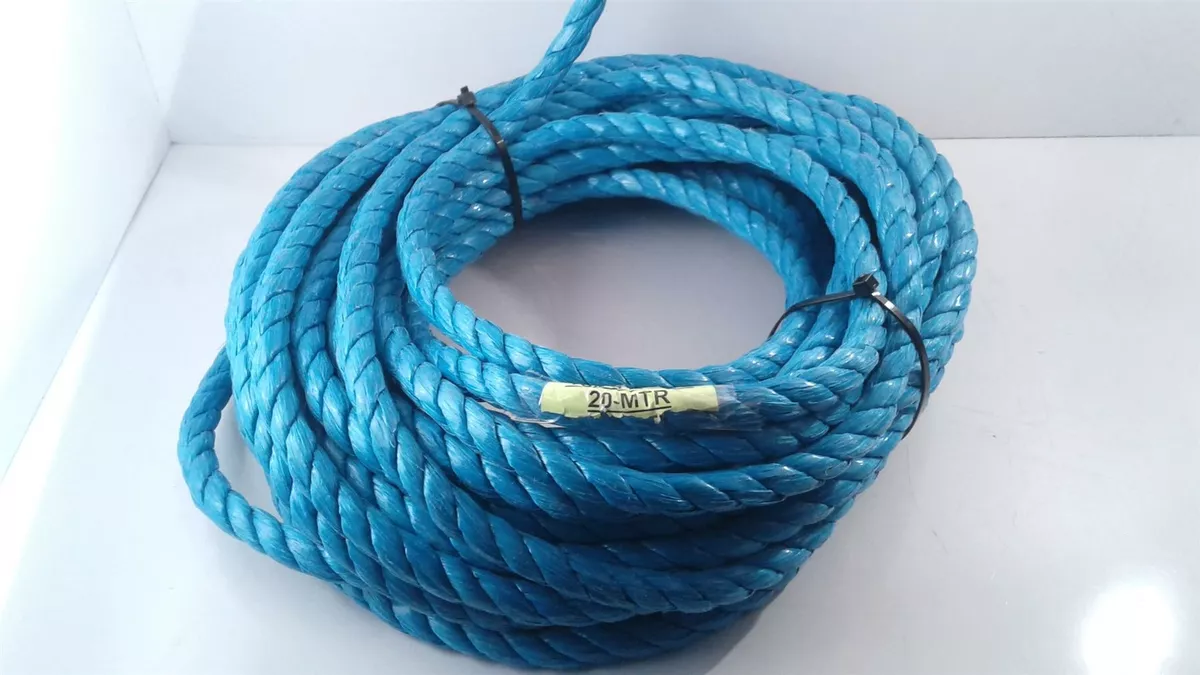 16mm Blue Poly Polypropylene Rope 20m