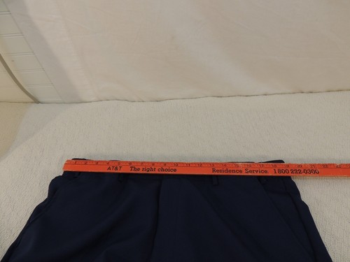 Haband's Fit Forever Pleated Dress Pants Men's 40XS Extra Short Blue 50900 - Picture 5 of 12
