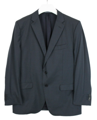 MASSIMO DUTTI 2009 Blazer Men's UK 46 Super 120's Wool Notch Lapel Pinstriped