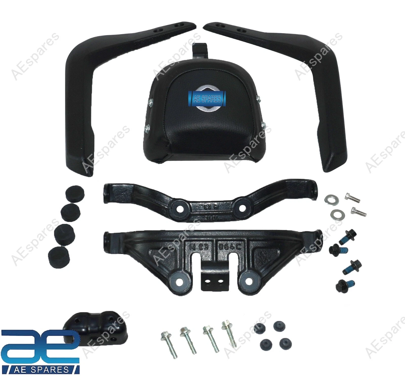 Deluxe Touring Dual Seat & Backrest Kit For Royal Enfield Super Meteor 650 view 6