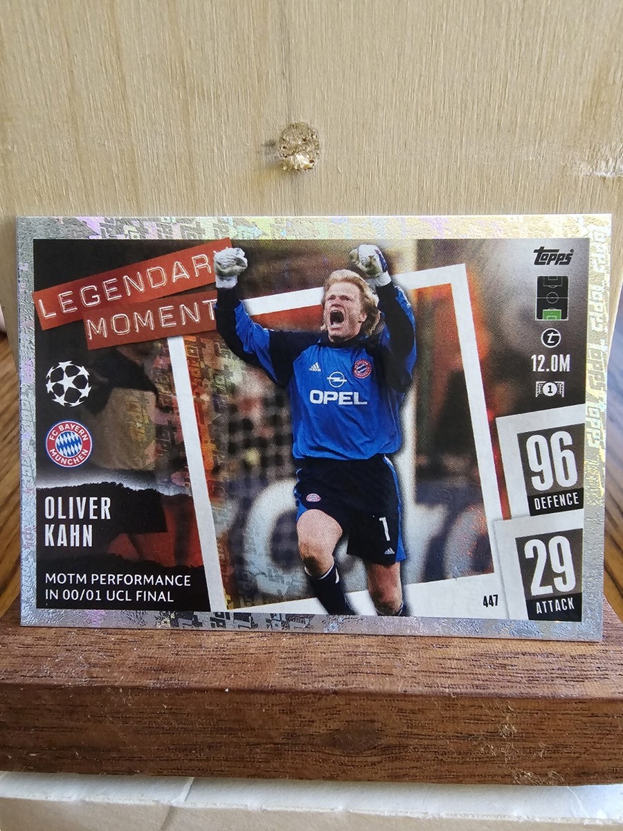 Carte Oliver Kahn 13/25 Refractor - Captains Historic - Bayern Munich 2024 Topps