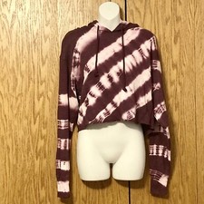 NWOT SO Lounge Life Tye Dye Cropped Hoodie Size S