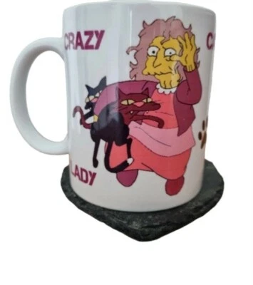 The Simpsons | Crazy Cat Lady Ceramic Mug | Great Gift | EVRI Tracked