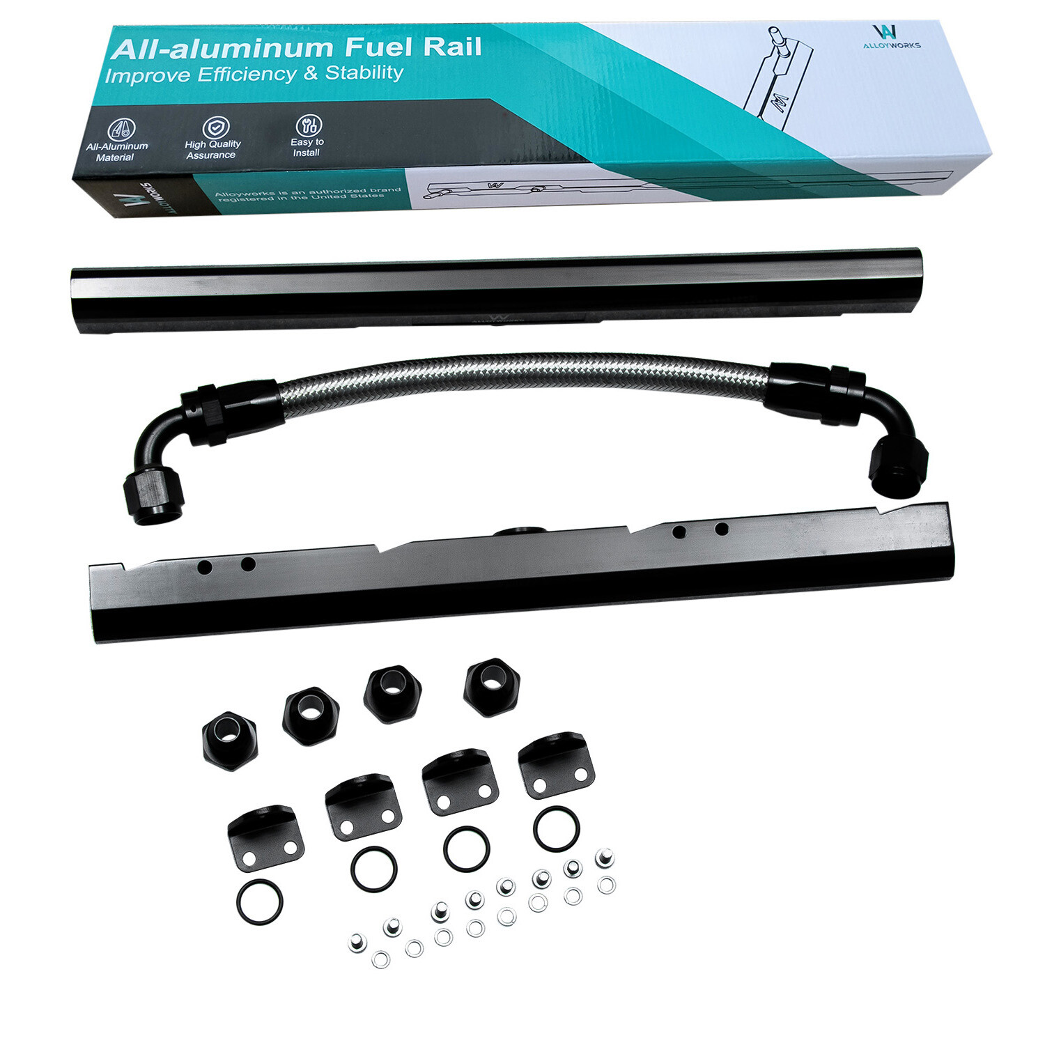 8AN Billet Aluminum Fuel Rail for Holden Commodore LS1 LS6 Intake Manifolds